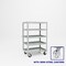 Pucel Expanded Metal Stock Cart, Five Shelf, 36 in W x 24 in D x 56 1/4 in H, Light Blue X-2436-S - alternate 1