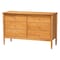 Baxton Studio Lucera Mid-Century Oak Brown Queen Size 4-Piece Bobbin Bedroom Set 257-14017-14129-14123-14123-ZORO - alternate 8