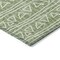 Homeroots 3' X 5' Green And Ivory Geometric Washable Indoor Outdoor Area Rug 583492 - alternate 7