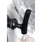 Kingston Brass One-Handle Single-Hole Bathroom Faucet with Deck Plate and Push Pop-Up Drain, Matte Black KSD3540TKL - alternate 6