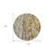 Homeroots 8' Brown Taupe And Gold Round Abstract Washable Indoor Outdoor Area Rug 577934 - alternate 6