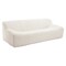 Homeroots 89" Cream Faux Fur Sofa 571366 - alternate 1
