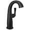 Delta Stryke Single Handle Mid-Height Bathroom Faucet, 6.63 in, Matte Black 677-BL-DST - alternate 1