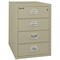 Fireking 4 Drawer, 1 Hr Fire, Vertical, 25" wide for Card Check & Notes Pewter 4-2536-CPE - alternate 1