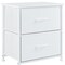 Homeroots 12" White Fabric Metal And Wood Two Drawer Dresser 635730 - alternate 4
