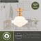 Vaxcel Huntley Farmhouse Semi-Flush Mount Ceiling Light, Natural Brass, Schoolhouse Glass C0368 - alternate 7