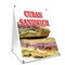 Signmission Cuban Sandwich, 36 Inch x 24 Inch A-frame Yard Sign, Plastic Sign SBC-2436-Cuban Sandwich - alternate 1