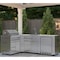 Koolmore Outdoor Kitchen with 30 in. BBQ Grill, Grill Cabinet, Corner Cabinet, Sink, Fridge and Cabinet KM-OKSKIT-CONFIG115 - alternate 6