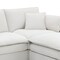 Homeroots 66" Cream Fabric Modular Sleeper Sofa With Ottoman 568290 - alternate 10