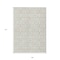 Homeroots 9' X 12' Ivory And Beige Geometric Washable Indoor Outdoor Area Rug 594855 - alternate 5