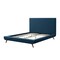 Homeroots Denim Blue Solid Wood Full Upholstered Linen Bed 544940 - alternate 7