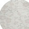 Homeroots 8' Ivory And Gray Round Floral Washable Indoor Outdoor Area Rug 599894 - alternate 6