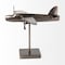 Homeroots 11" Dark Gray Metal Airplane Bomber Tabletop Sculpture 392439 - alternate 10