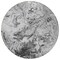 Homeroots 8' Gray Charcoal And Silver Round Abstract Washable Indoor Outdoor Area Rug 577958 - alternate 5