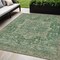 Homeroots 5' X 8' Emerald Medallion Washable Indoor Outdoor Area Rug 608017 - alternate 1