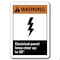 Signmission 10 in H, Plastic, ANSI-710WS Electrical Panel Keep Clear, ANSI-710WS Electrical Panel Keep Clear ANSI-710WS Electrical Panel Keep Clear - alternate 4