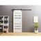 Sartodoors Slab Barn Door Panel Frosted Glass White 32x84 Solid Core Modern Interior QUADRO4266S-WS-3284 - alternate 1