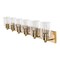 Jonathan Y Irving 40" 6-Light Seeded Glass/Iron Modern Contemporary LED Vanity Light, Brass Gold JYL7621D - alternate 9