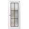 Sartodoors Sliding Pocket Door with Frosted Tempered Glass Planum 2122 White 36x80 Solid Core Modern Interior PLANUM2122PD-WS-36 x 80 - alternate 1
