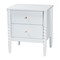 Baxton Studio Lucera Mid-Century White Queen Size 4-Piece Bobbin Bedroom Set 257-14016-14127-14121-14121-ZORO - alternate 7