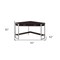 Homeroots 42" Dark Brown and Silver Corner Computer Desk 333555 - alternate 3