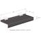 Azar Displays Acrylic Slatwall Shoe Shelf 10"W x 1.25"H x 4"D, Smoke Grey, 10PK 556002-SMK-10PK - alternate 4