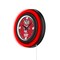 Holland Bar Stool University of Wisconsin Badger  15 Double Neon Wall Clock Clk15BK - alternate 5