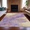Homeroots 8' X 10' Purple And Gold Abstract Washable Indoor Outdoor Area Rug 631888 - alternate 6