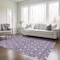Homeroots 8' X 10' Purple And Ivory Geometric Washable Indoor Outdoor Area Rug 596060 - alternate 7