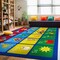 World Rug Gallery Kids Alphabet Educational Learning Non Slip Area Rug 5 ft X 7 ft Multi WR28MULTI5X7 - alternate 1
