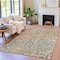 Homeroots 5' X 8' Beige And Copper Abstract Washable Indoor Outdoor Area Rug 631958 - alternate 8
