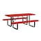 Leisure Craft Rectangle Portable Picnic Table, Red, 6 ft L T6XPP-RED - alternate 1