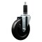 Service Caster 5'' SS Soft Rubber Wheel Swivel 1-1/8'' Expanding Stem Caster SCC-SSEX20S514-SRS-118 - alternate 1