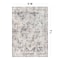 World Rug Gallery Transitional Distressed Medallion Washable Non Slip Area Rug 5 ft x 7 ft Gray WR79GRAY5X7 - alternate 6