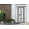 Vdomdoors Front Exterior Prehung FiberGlass Door Frosted Glass / Manux 8312 Grey Ash / 2 Sidelight and Transo MANUX8312EXD-SS-W14+36+14 x H80+14-LH - alternate 2