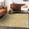 Homeroots 9' X 12' Gold Beige And Fern Green Floral Washable Indoor Outdoor Area Rug 589468 - alternate 8