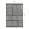 World Rug Gallery Contemporary Stripe Weather Resistant Reversible Indoor/Outdoor Rug 5 ft x 7 ft Black WR113BLACK5X7 - alternate 5