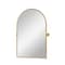Homeroots 31" Gold Metal Framed Full Length Hanging Mirror 564457 - alternate 5