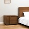Homeroots 19" Solid Wood and Wood Two Drawer Nightstand 473024 - alternate 4