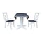 Whitewood Industries Extension Dining Tables, 45 in L, 38 in H, Parawood, 3 Piece K05-42DPT-23-C613-2 - alternate 6