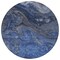 Homeroots 8' Denim Blue And Sky Blue Round Abstract Washable Indoor Outdoor Area Rug 577819 - alternate 6