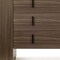 Homeroots 55" Walnut Marble Solid And Manufactured Wood Three Drawer Dresser 490816 - alternate 5