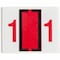 Smead Label, Bccrn, Endtab, 1, Red Pk SMD67371 - alternate 2