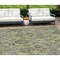 Homeroots 10' X 14' Artichoke Green And Gray Damask Washable Indoor Outdoor Area Rug 588135 - alternate 1