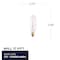 Bulbrite Incandescent T6 Candelabra Screw Base E12 Light Bulb, 25 Watt, Clear, 25PK 861224 - alternate 5