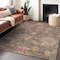 Homeroots 10' X 14' Brown Tan And Terra Cotta Floral Washable Indoor Outdoor Area Rug 604113 - alternate 7