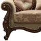Homeroots 69in Beige and Gold And Brown Velvet Paisley Loveseat and Toss Pillows 347246 - alternate 6