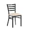 Flash Furniture HERCULES Black Ladder Back Metal Restaurant Chair - Tan Vinyl Seat XU-DG694BLAD-TNV-GG - alternate 1