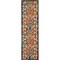Homeroots 10' Ivory Blue Orange And Green Trellis Indoor Outdoor Runner Rug 546796 - alternate 1
