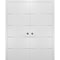 Sartodoors Modern Double Pocket Doors, Planum 0020 White Silk, Kit Trims Rail Hardware, Solid Wood Interior Be PLANUM0020DP-WS-64 - alternate 7